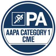 Seal representing AAPA Category 1 CME accredited training